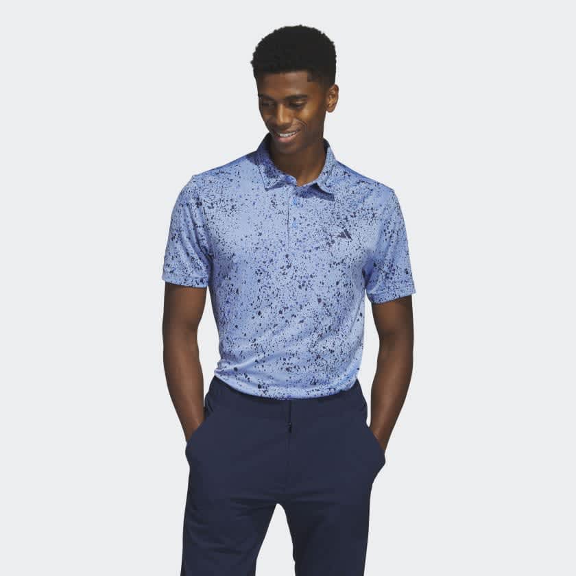 Adidas Jacquard Paint Splatter Polos - Wagner's Golf Shop, Iowa