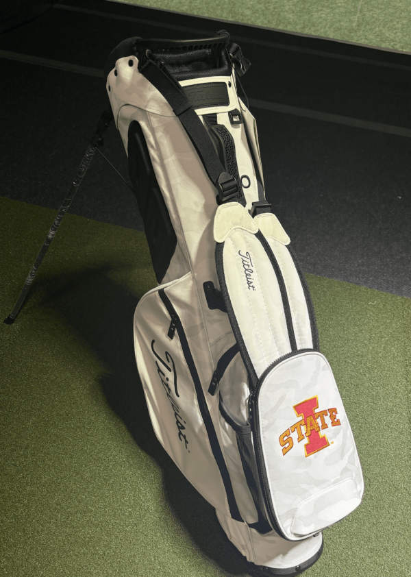 Titleist Players 4 Iowa State White Camo Stand Bag - Image 3