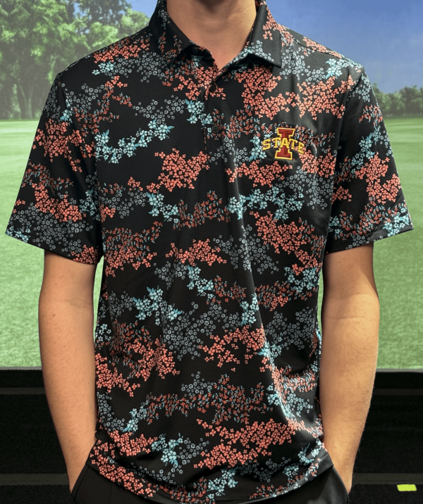 Under Armour Iowa State Playoff 3.0 Azalea Fuse Print Polo