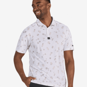 Bad Birdie Core Polo (Cheers White)