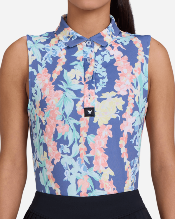 Bad Birdie Women's Core Polo Sleeveless (Lei'd)
