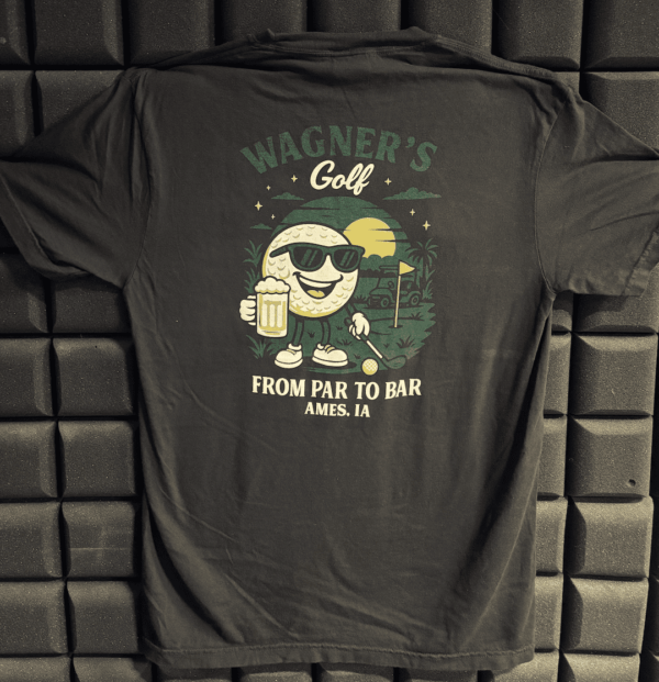 Wagner's Golf Script "From Par To Bar" T-Shirts - Image 4